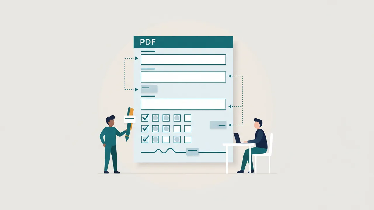 A PDF form whose fields have labels and a clear keyboard order
