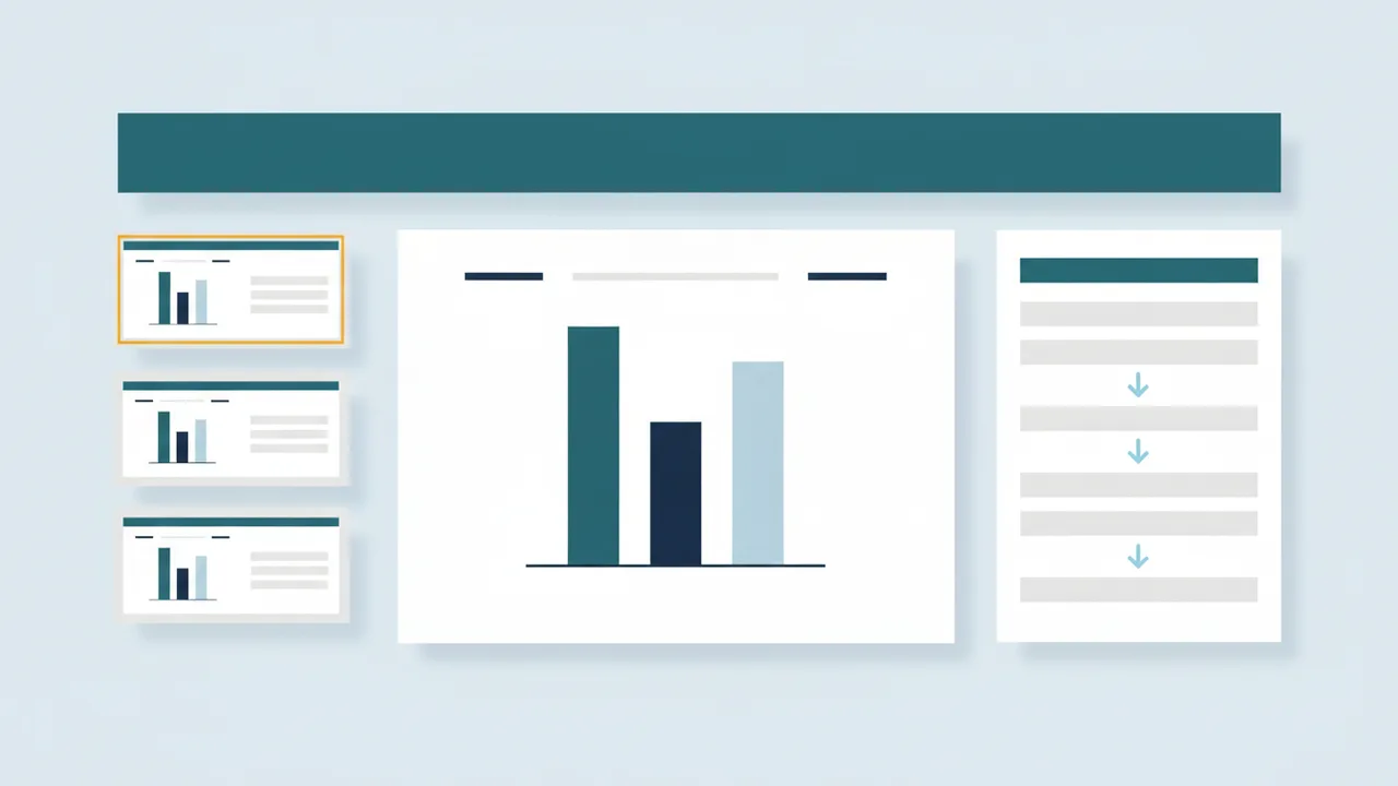 A slide deck with a title on each slide and a reading-order panel